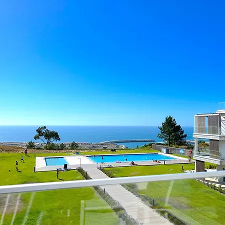 Apartment Mar A Vista - With Pool, Gym And Sea Views Nazare